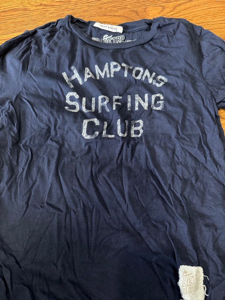 Original Retro Brand Navy Kids Hamptons Surfing Club Short Sleeve Tee